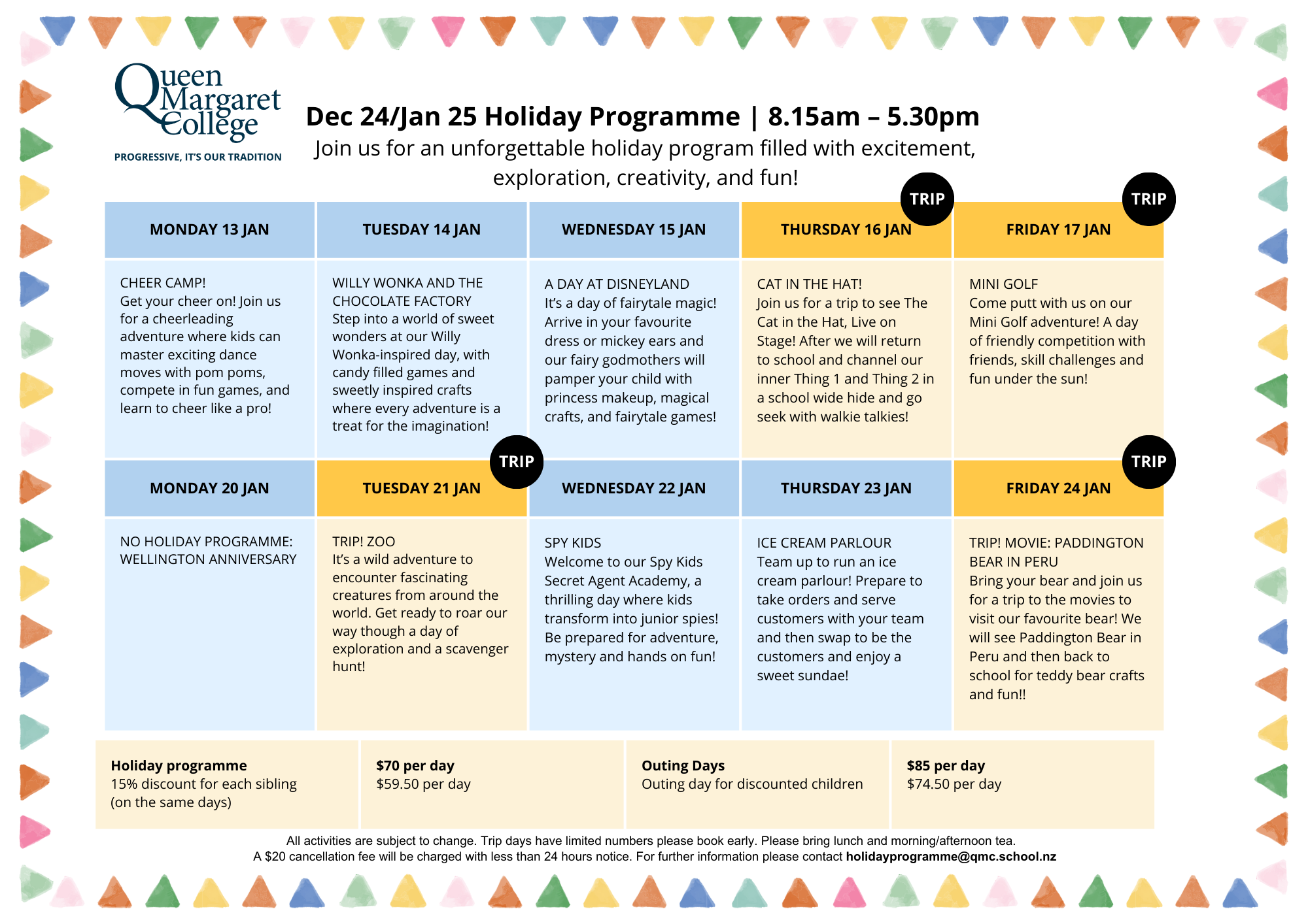 HLIDAY PROGRAMME